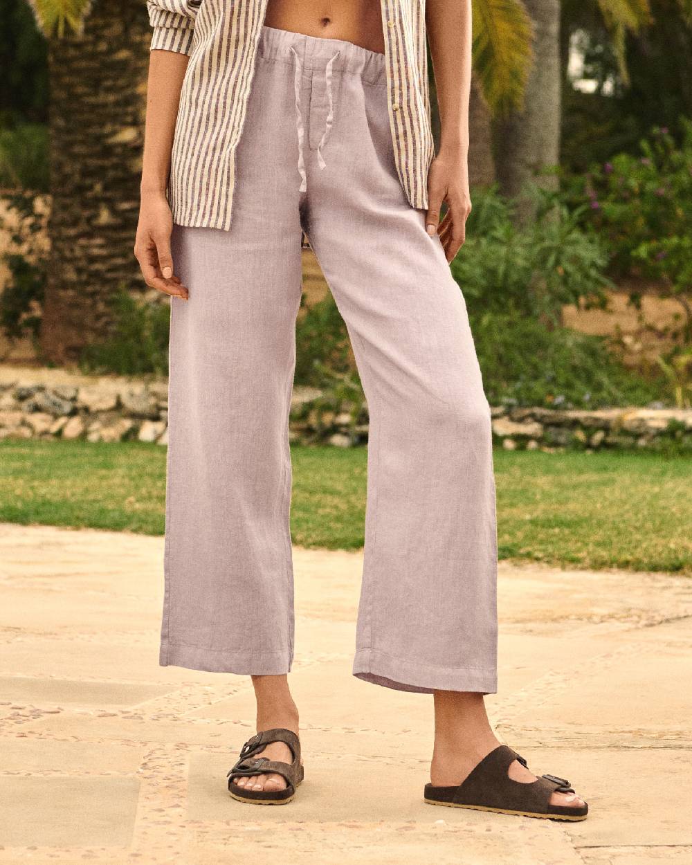 Manebí Linen Belem Trousers - Iris Vendite Flash
