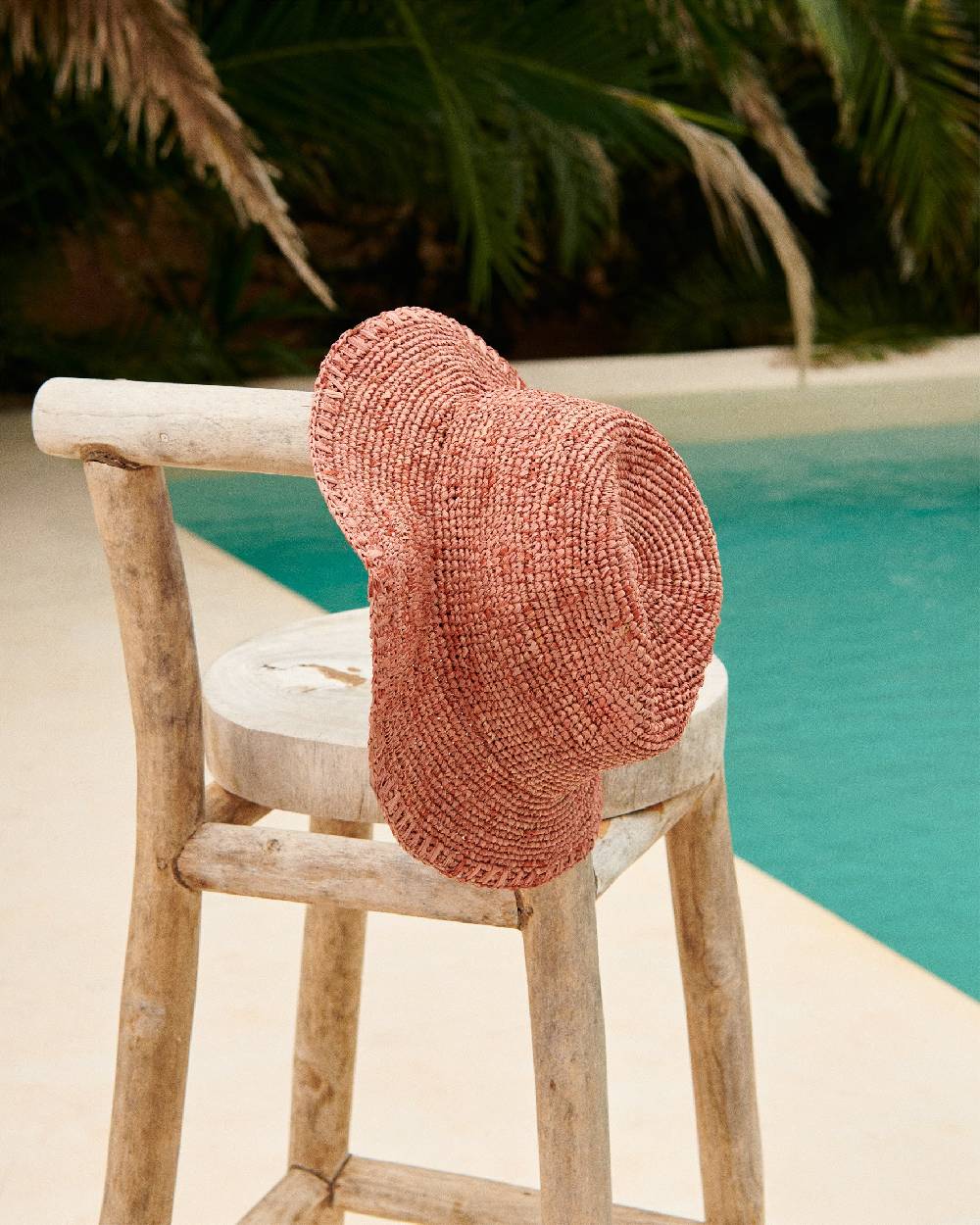 Manebí Raffia Panama Hat - Rust Moda