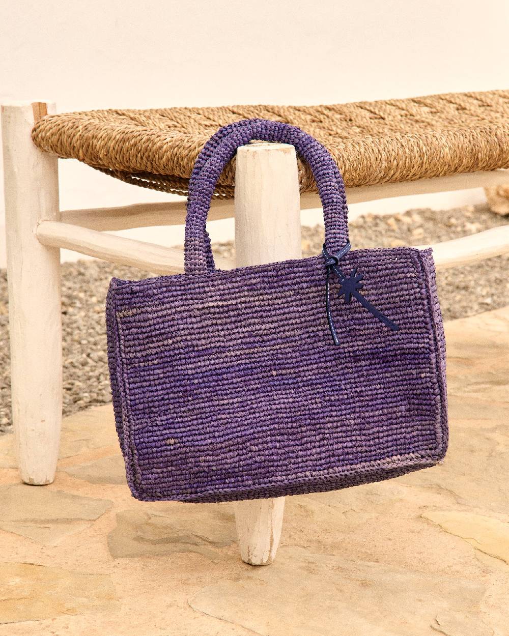 Manebí Raffia Sunset Bag Small - Summer Purple Promozione Limitata