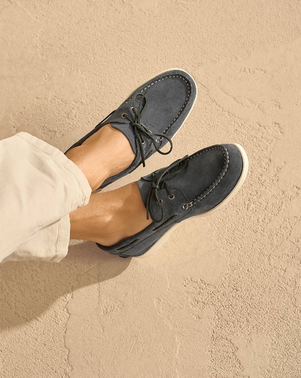 Manebí Suede Boat-Shoes - Hamptons Patriot Blue Nuova