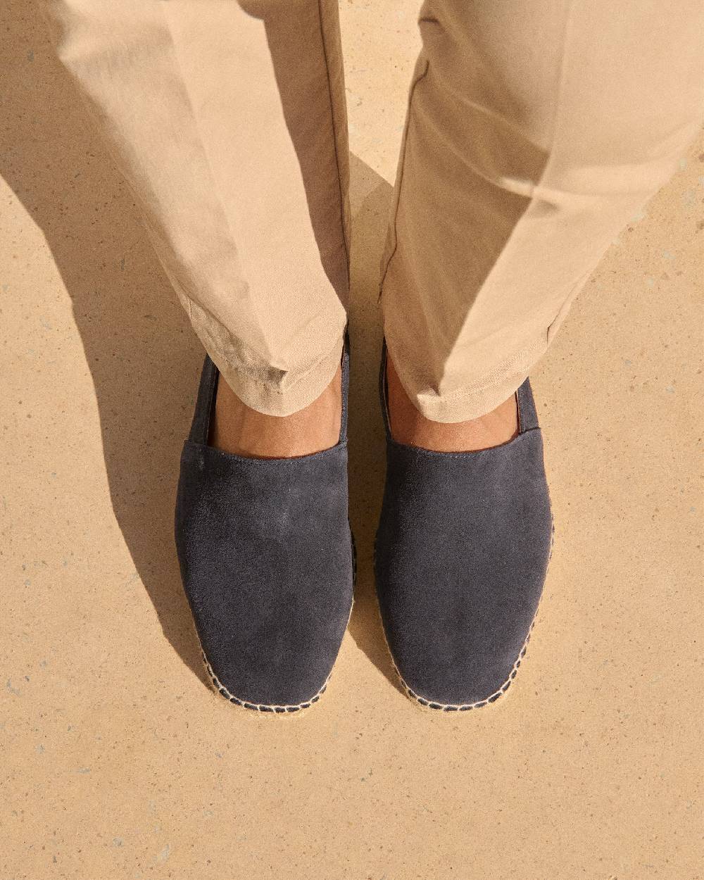 Manebí Suede Square Toe Espadrilles - Hamptons Patriot Blue 2025