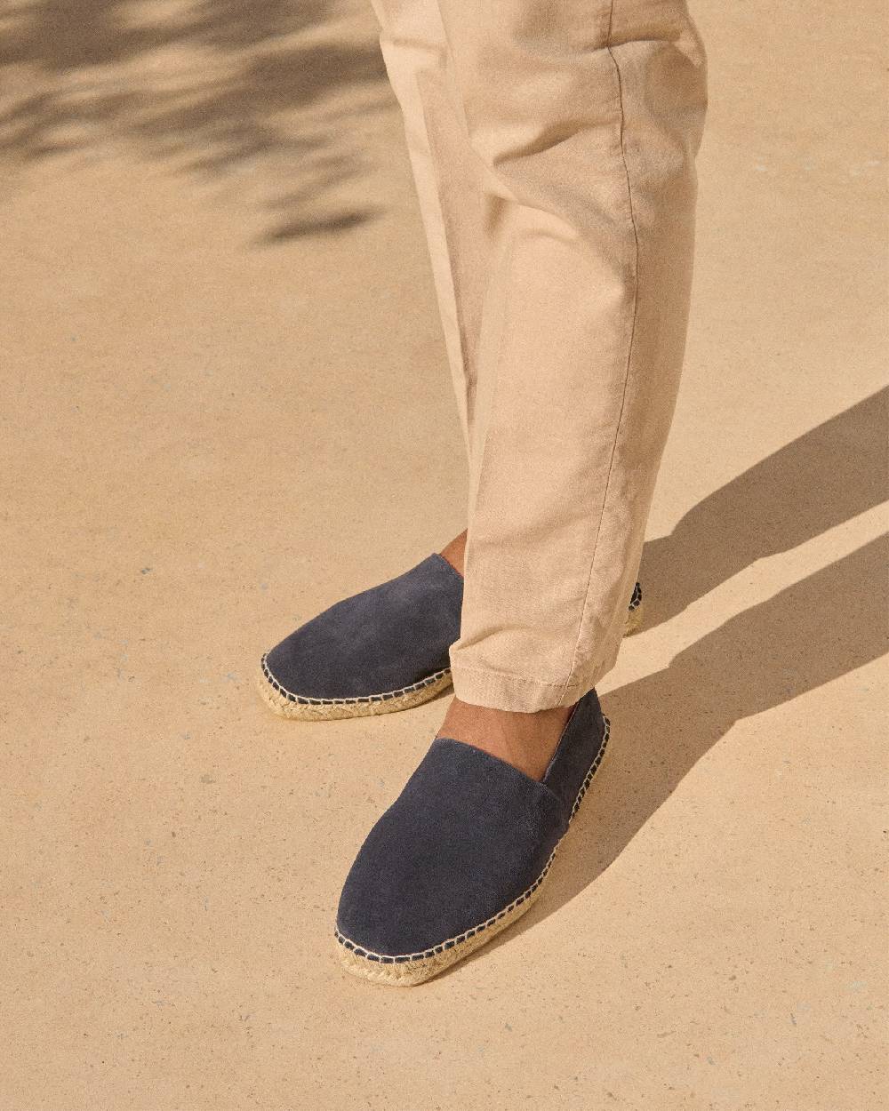Manebí Suede Square Toe Espadrilles - Hamptons Patriot Blue 2025