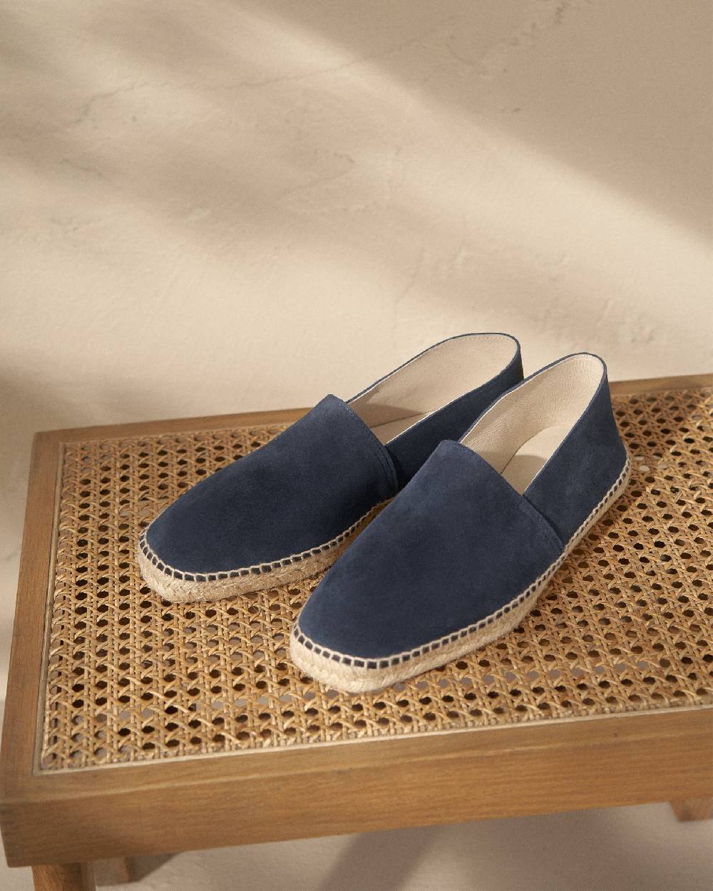 Manebí Suede Square Toe Espadrilles - Hamptons Patriot Blue 2025