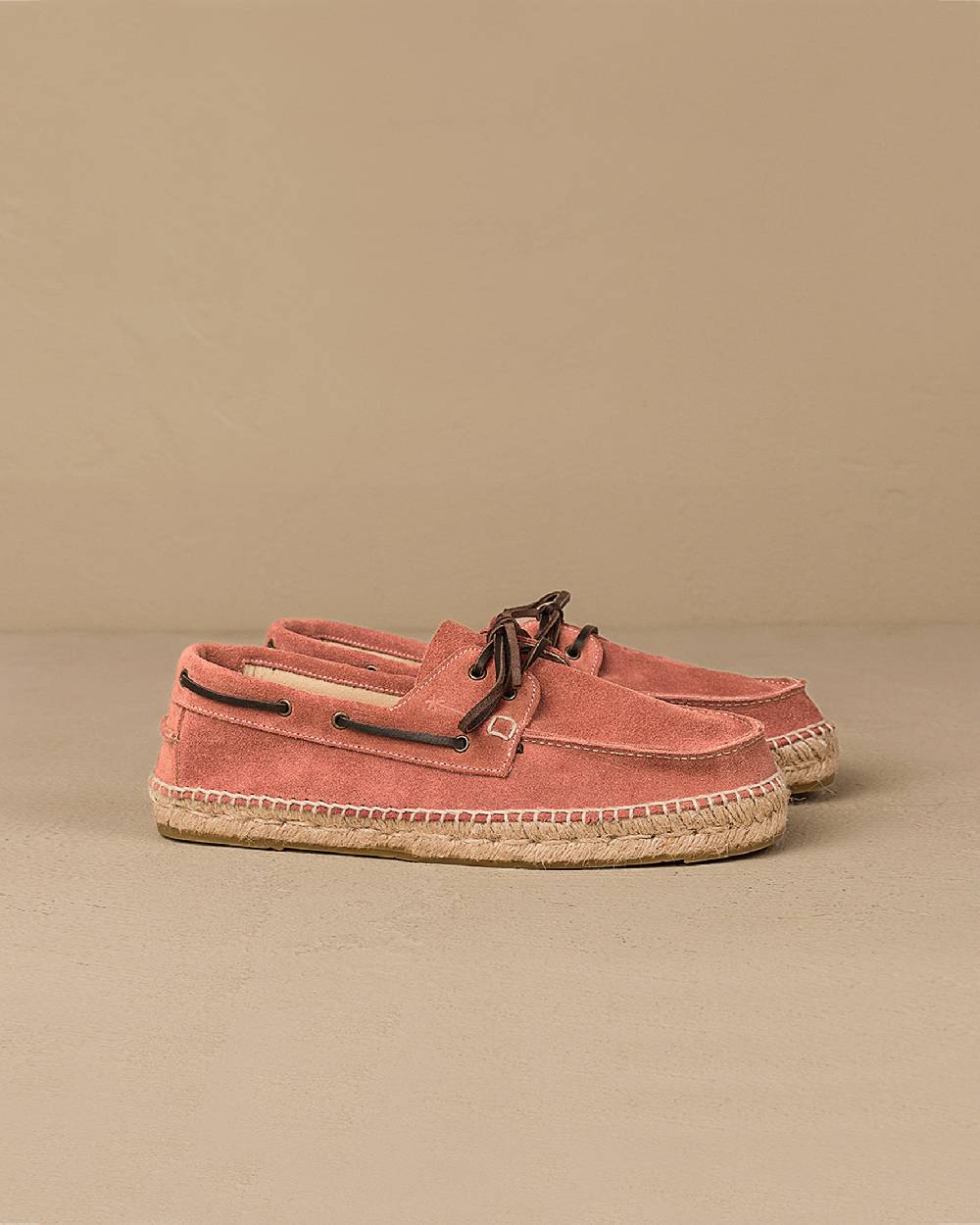 Manebí Suede Boat-Shoes Espadrilles - Hamptons Terracotta In Linea