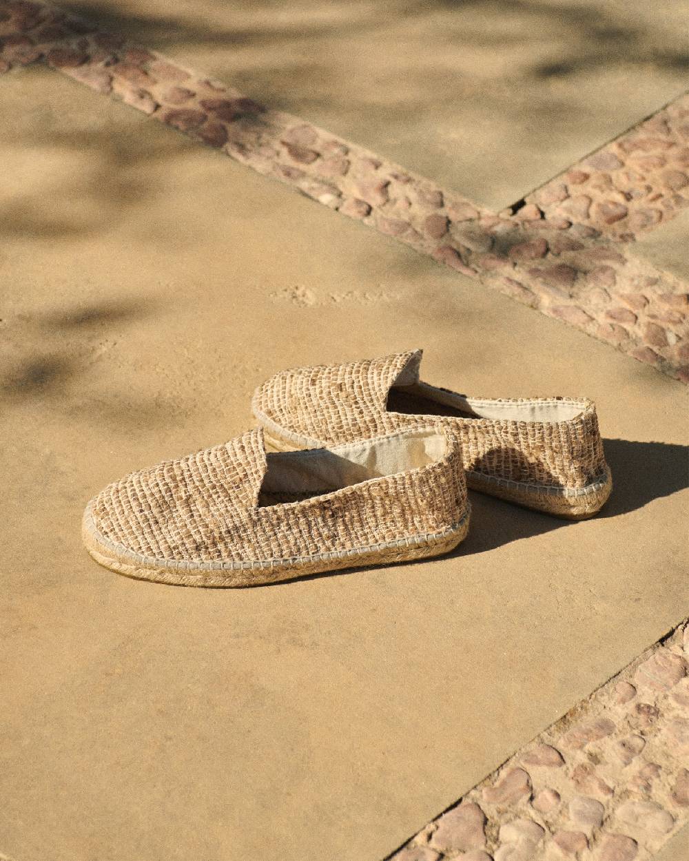 Manebí Raw Woven Silk \u0026 Cotton Espadrilles - Yucatán Natural Promozione