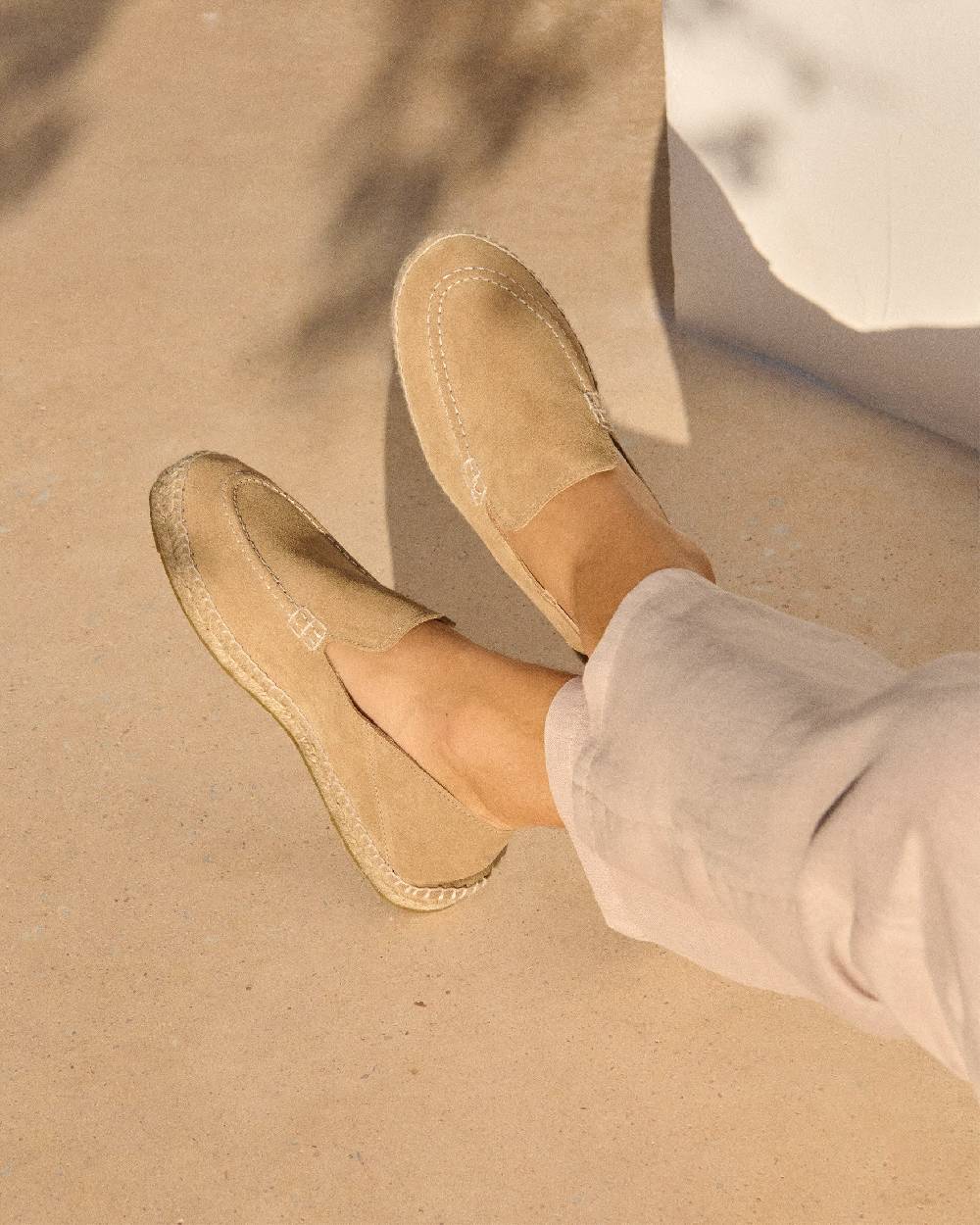 Manebí Mocassini Traveler - Hamptons - Washed Beige Fino Al -60%