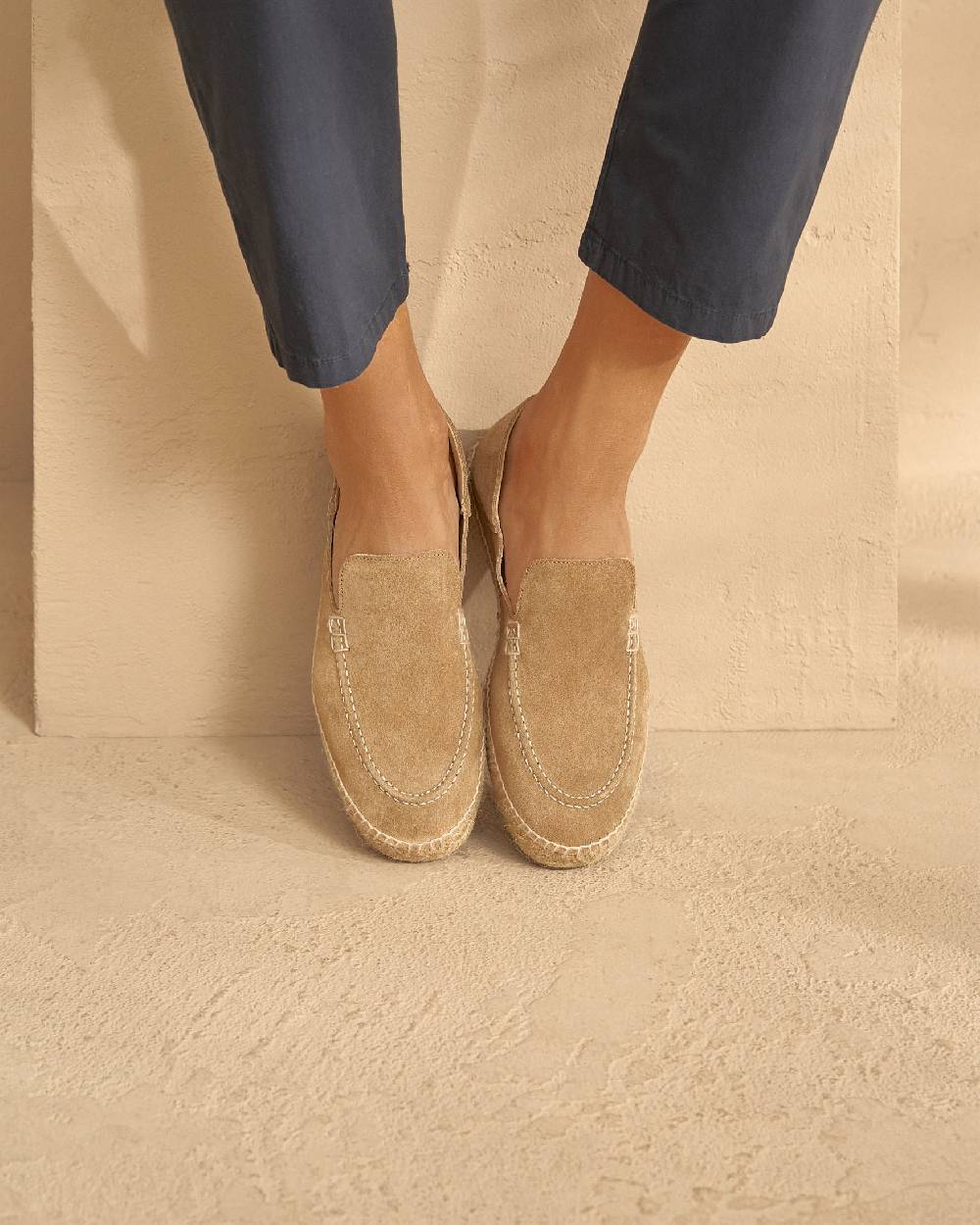 Manebí Mocassini Traveler - Hamptons - Washed Beige Fino Al -60%