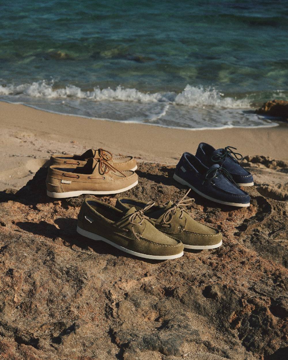 Manebí Suede Boat-Shoes - Hamptons Forest Offerta