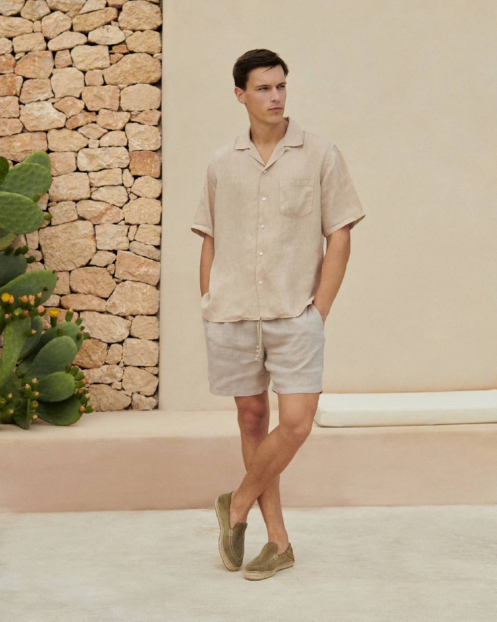 Manebí Mocassini Traveler Espadrillas in pelle scamosciata- Hamptons - Forest Saldi