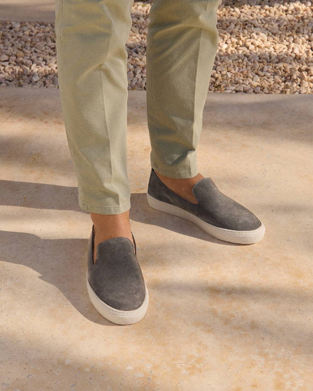 Manebí Suede Slip On - Carbon Grey Offerte