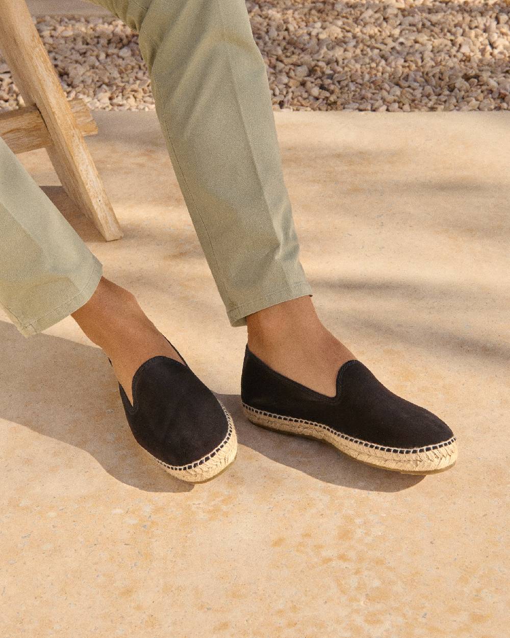 Manebí Espadrillas - Hamptons - Black Fornitura limitata