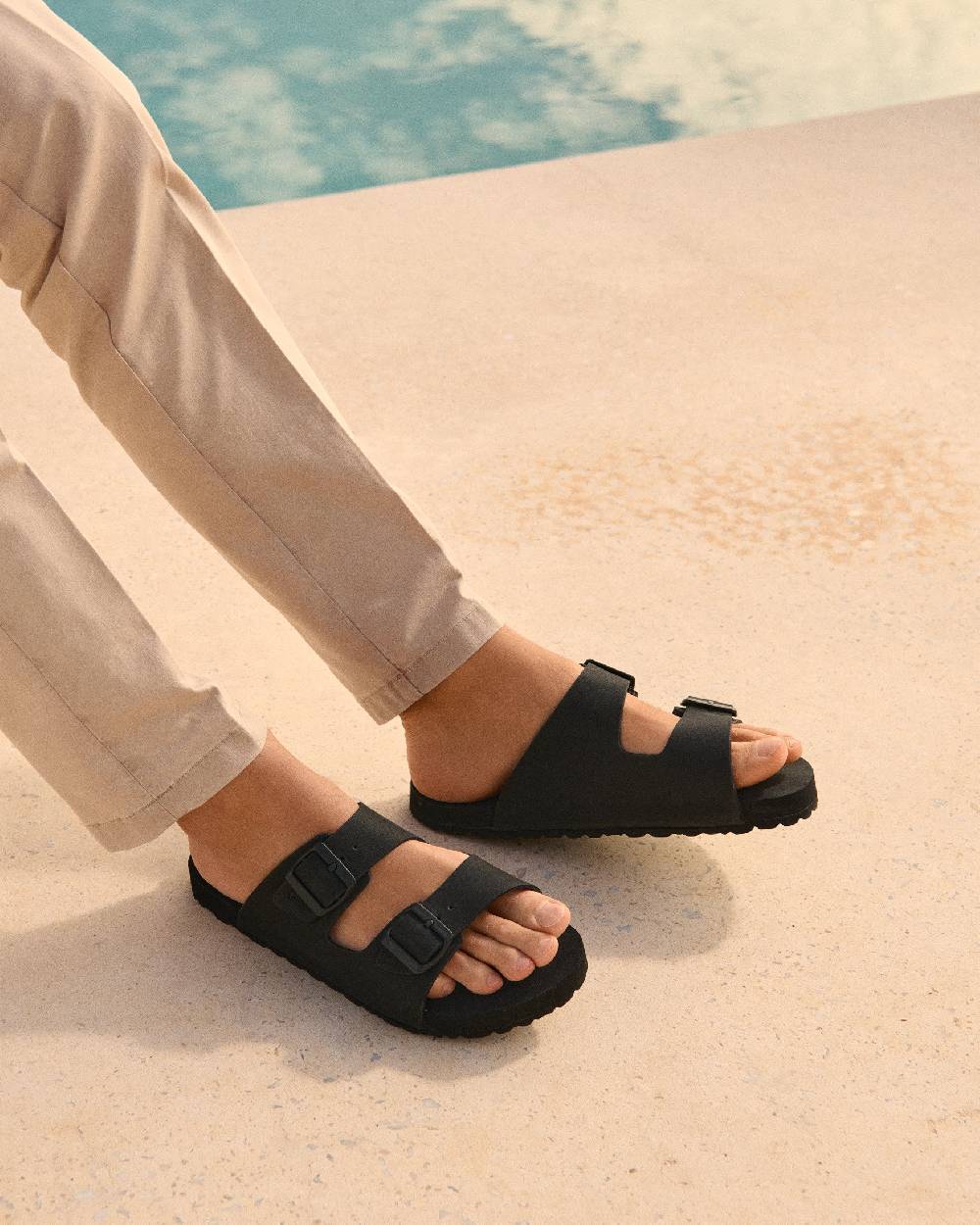 Manebí Eva Swim Sandals - Honolulu Black Vendite Flash