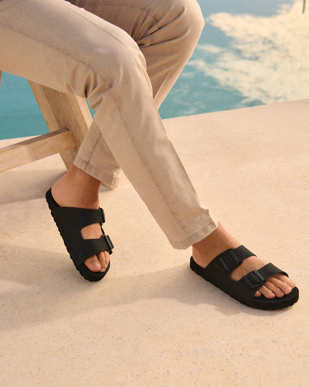 Manebí Eva Swim Sandals - Honolulu Black Vendite Flash