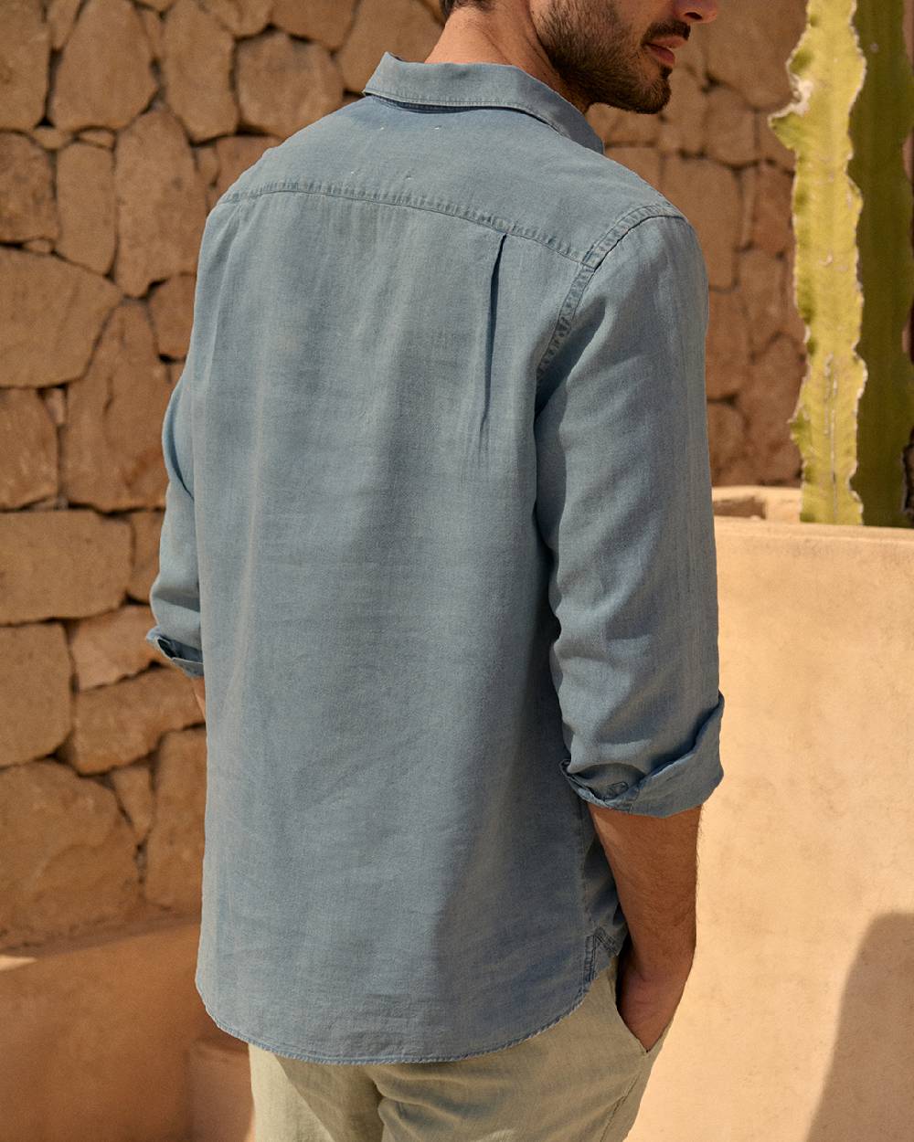 Manebí Lenim: Linen Denim|Nassau Polo Shirt Nuova