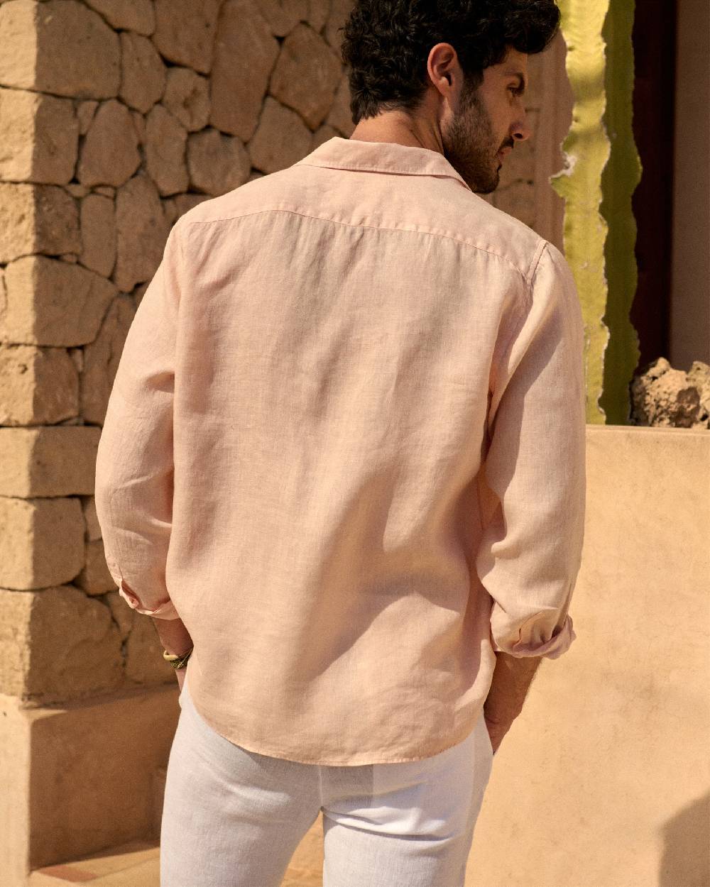 Manebí Washed Linen Panama Shirt - Spanish Villa Consegna Veloce