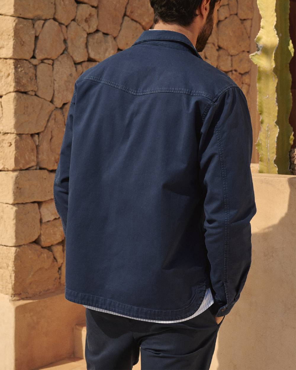 Manebí Stonewashed Cotton|Santa Fe Field Jacket - Embroidered Logo Night Blue Offerte