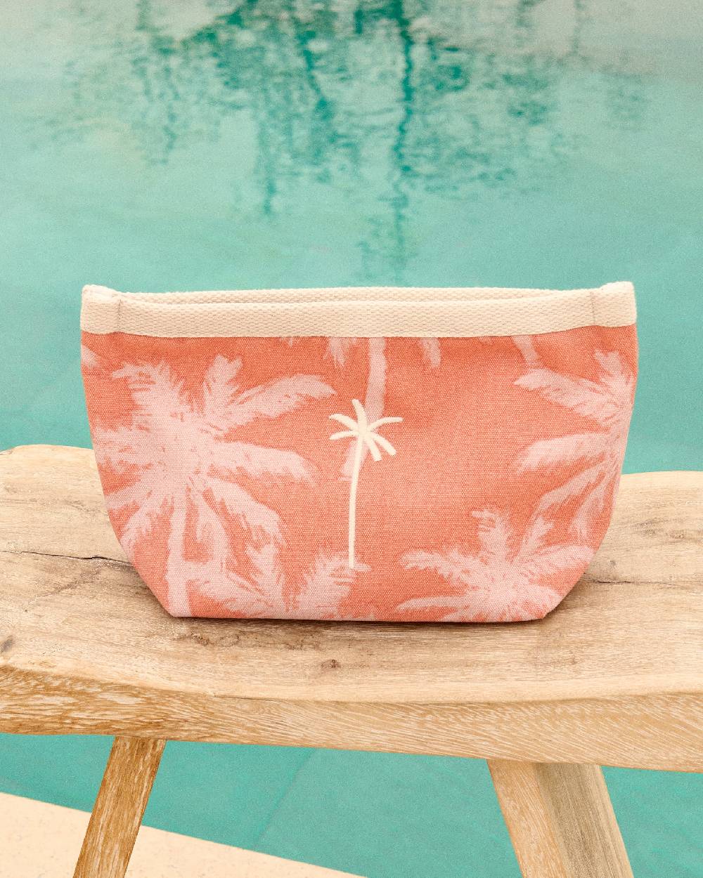 Manebí Canvas Tender2Tote - Sunbaked \u0026 Cream Pink Maxi Palm Promozione