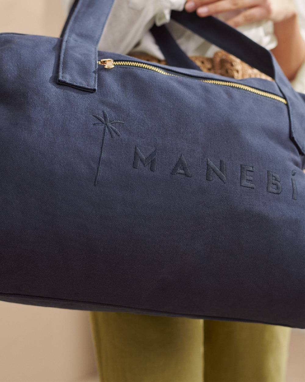 Manebí Canvas Weekend Bag - La Havana Blue Pezzi Unici