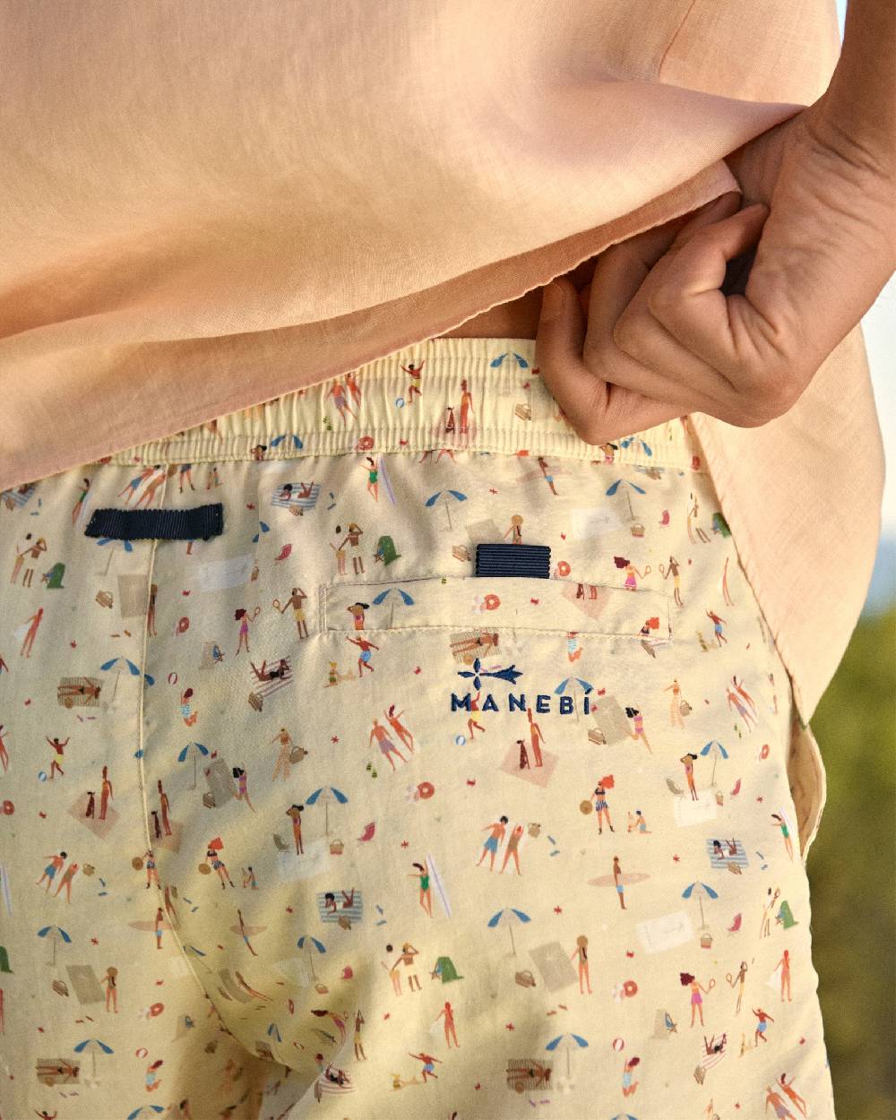 Manebí Printed Swim Shorts - Kids At The Beach Sottocosto