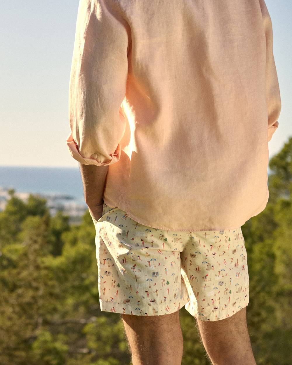 Manebí Printed Swim Shorts - Kids At The Beach Sottocosto
