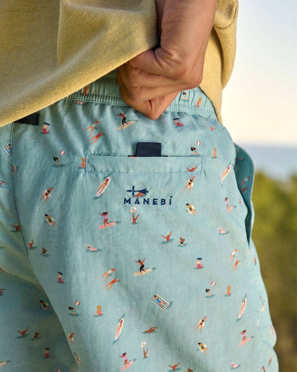 Manebí Printed Swim Shorts - Kids In The Sea Convenienza