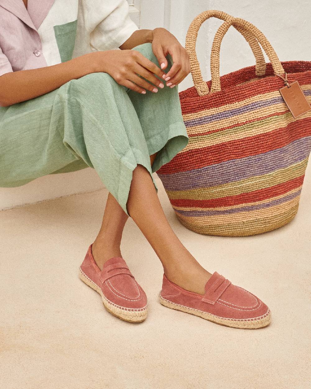 Manebí Suede Loafers Espadrilles - Hamptons Terracotta 2025