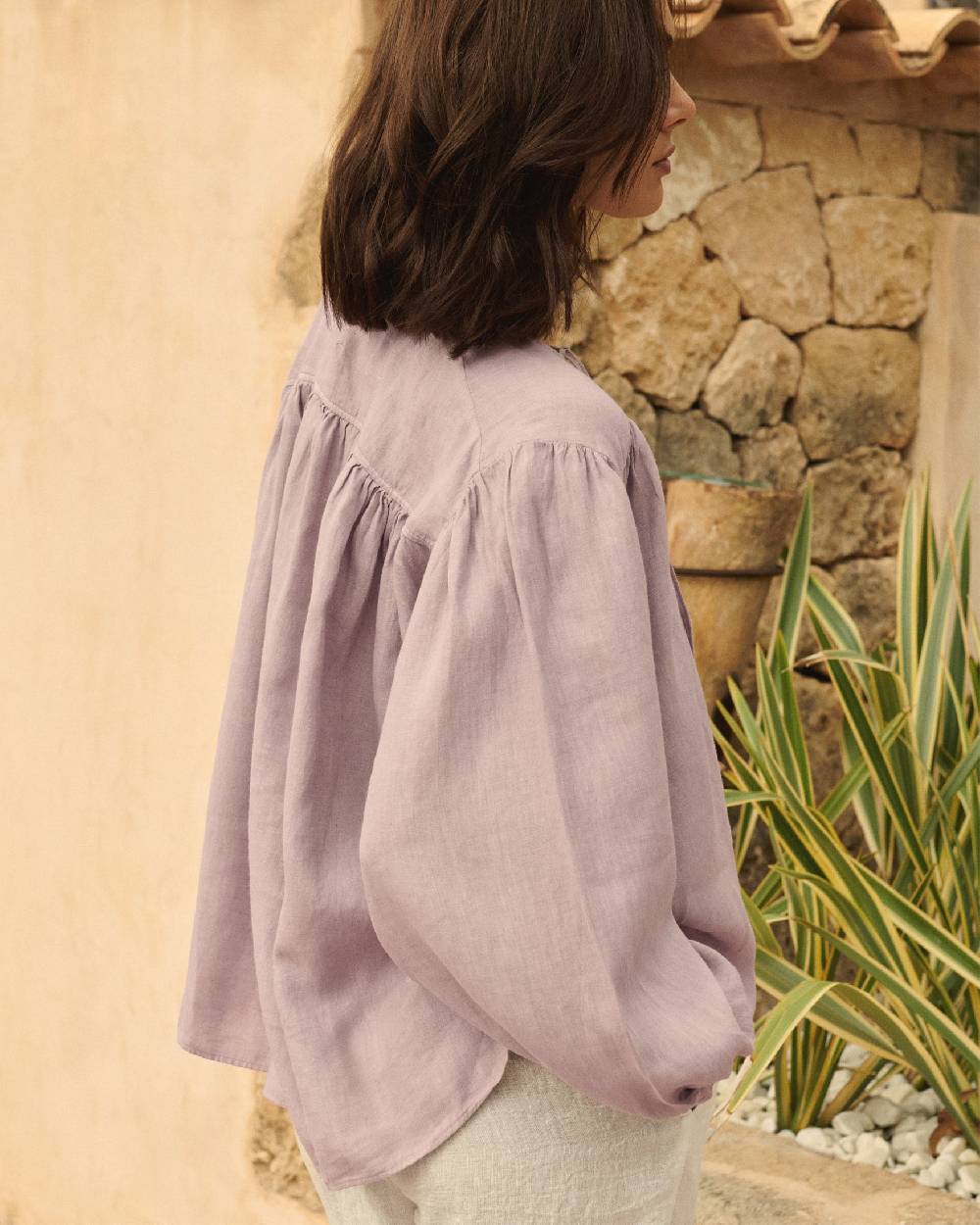 Manebí Linen Varadero Shirt - Iris Negozio