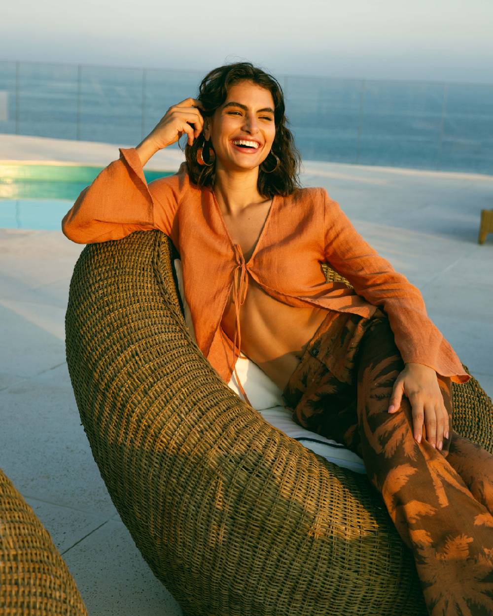 Manebí Linen Gauze Santander Top - Sunbaked Soddisfazione Garantita