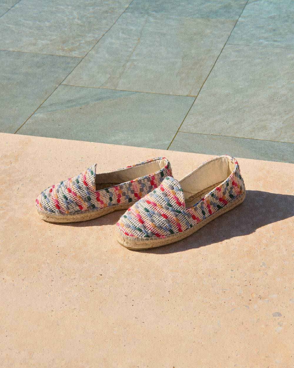 Manebí Cotton Jaquard Espadrilles - Multicolor Stripes Online