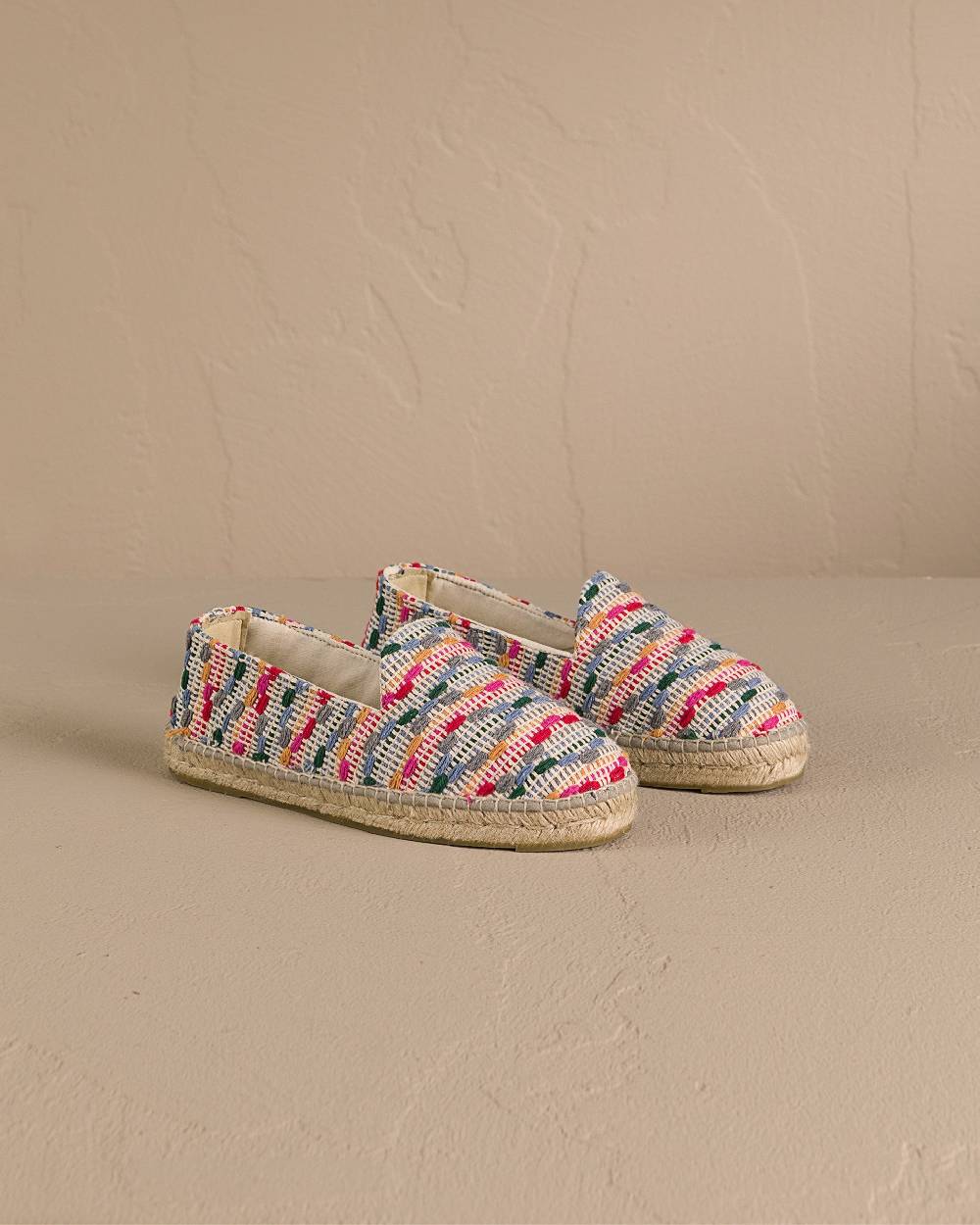 Manebí Cotton Jaquard Espadrilles - Multicolor Stripes Online