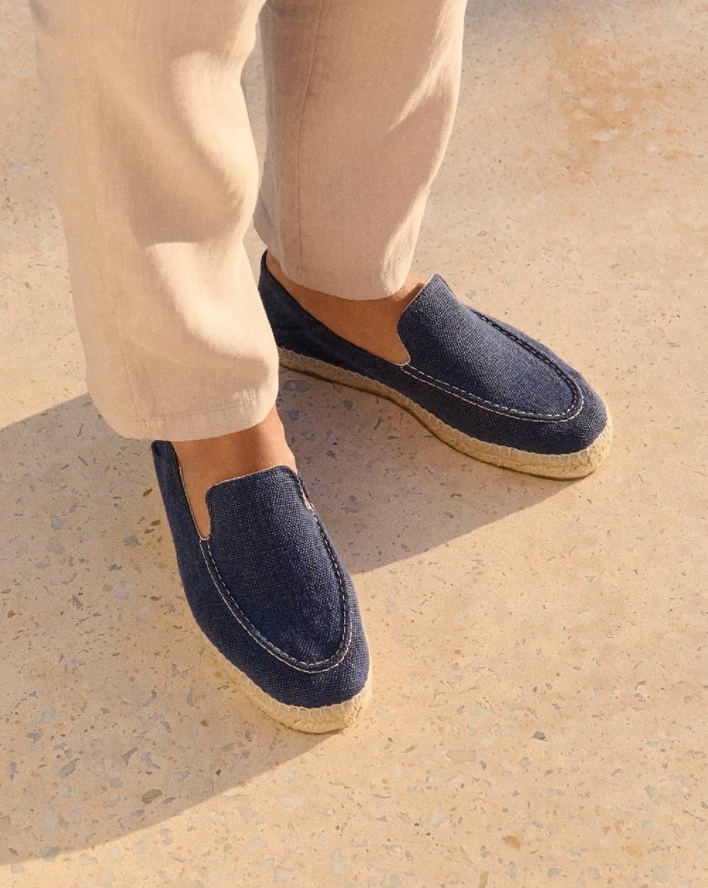 Manebí Organic Hemp Traveler Loafers|Espadrilles - Navy Hotsell
