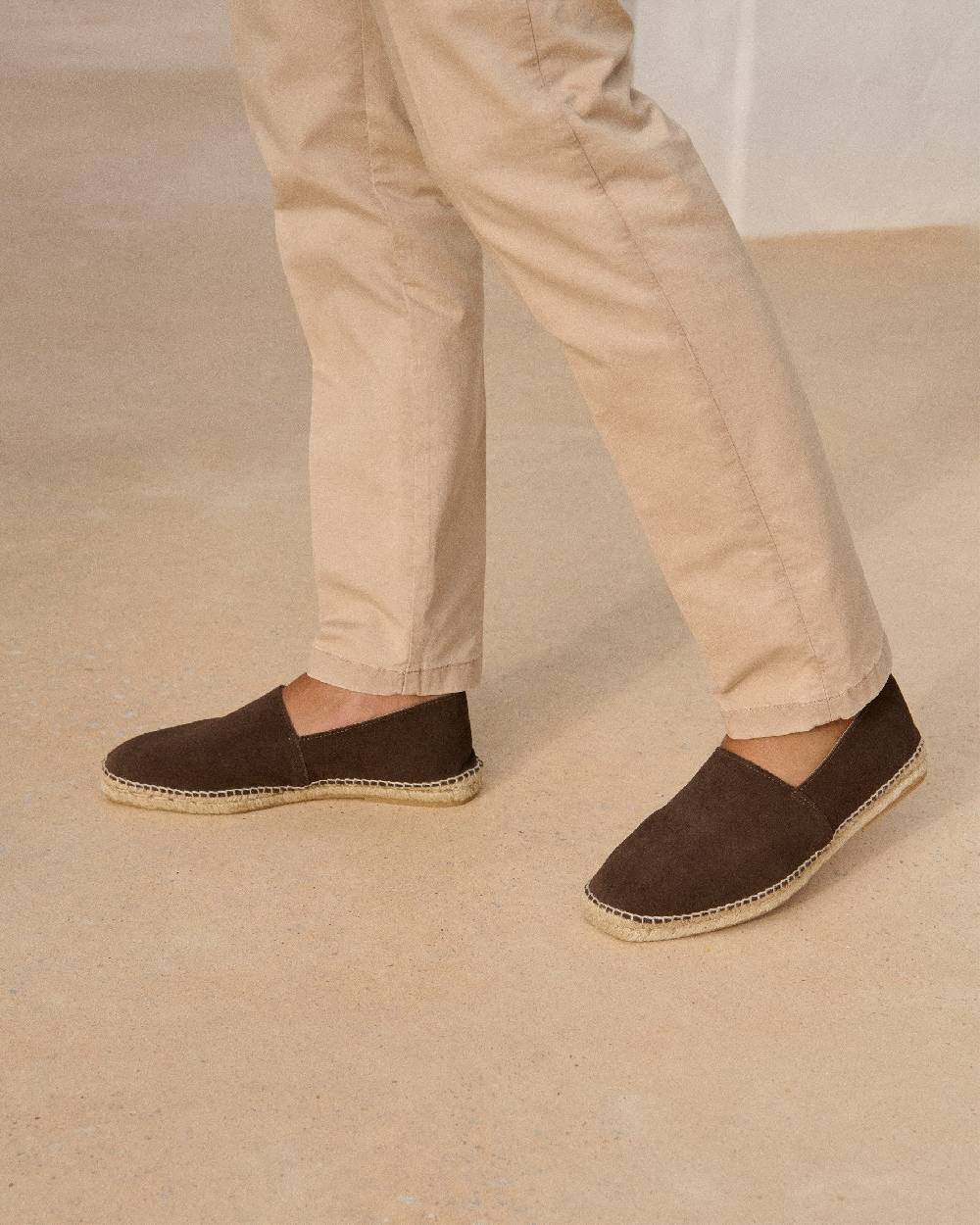 Manebí Suede Square Toe Espadrilles - Cocoa Vendita Economica