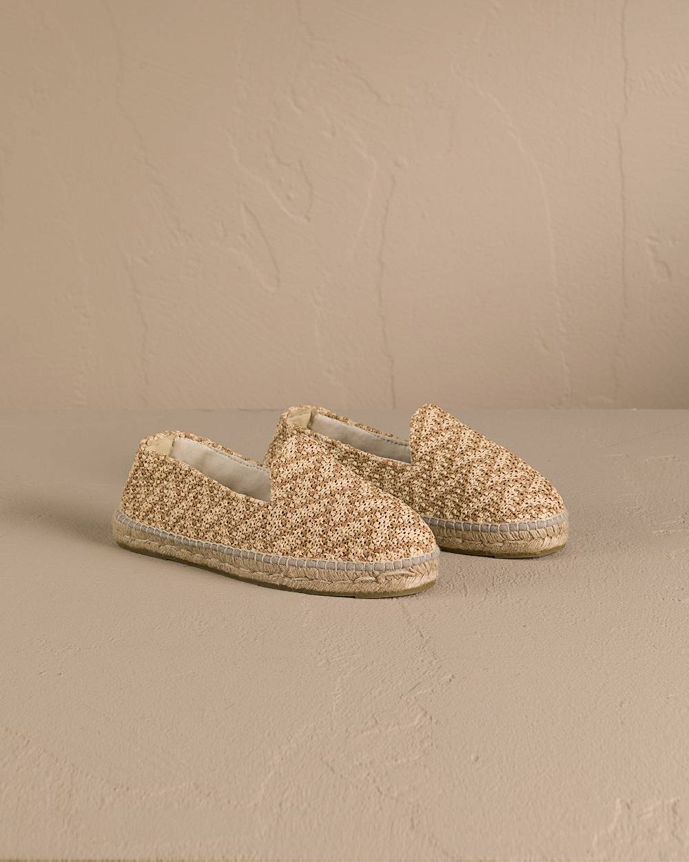 Manebí Raffia Zig Zag Espadrilles - Cream \u0026 Natural Nuova