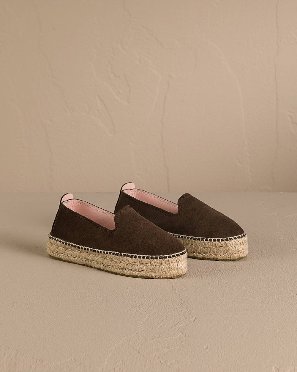 Manebí Suede Double Sole Espadrilles - Hamptons Cocoa Vendita