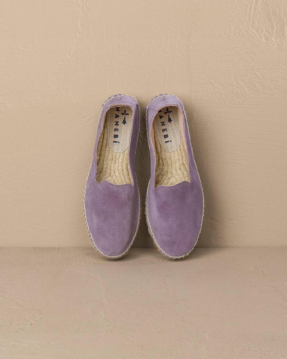 Manebí Suede Double Sole Espadrilles - Hamptons Wisteria Lilac Promozione
