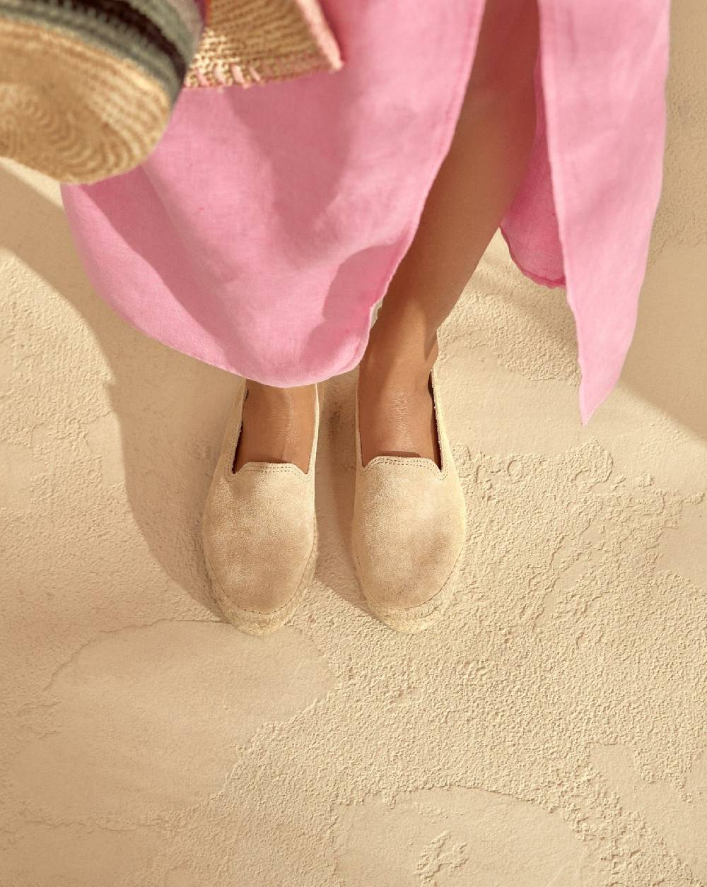 Manebí Espadrillas con Doppia Suola - Hamptons - Champagne Beige Promozione Limitata