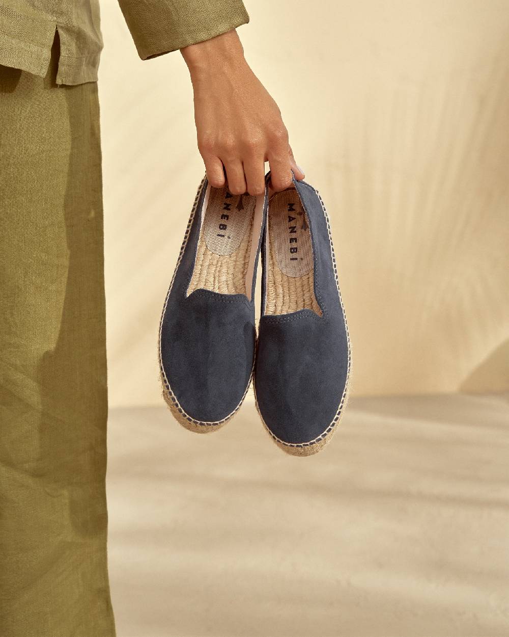 Manebí Espadrillas con doppia suola - Hamptons - Patriot Blu Sottocosto