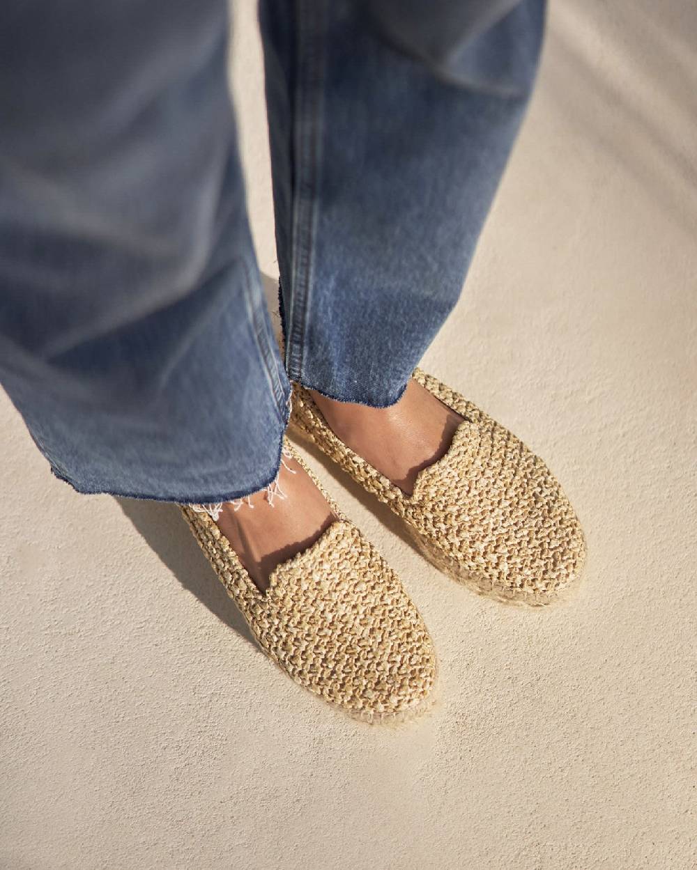 Manebí Raffia Double Sole Espadrilles - Yucatán Raffia Net Sconto