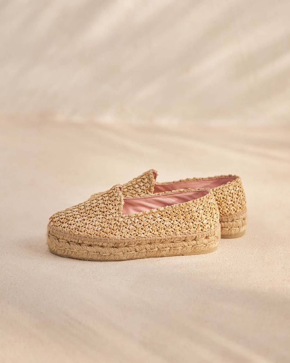 Manebí Raffia Double Sole Espadrilles - Yucatán Raffia Net Sconto