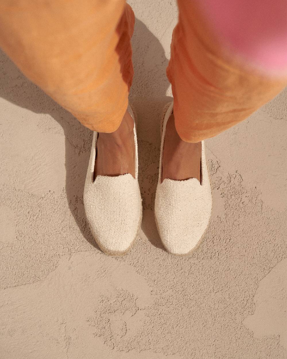 Manebí Coarse Woven Canvas|Double Sole Espadrilles - Yucatán Natural Offerta