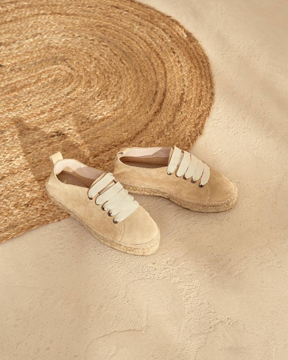 Manebí Espadrillas stringate - Hamptons - Beige champagne Economico