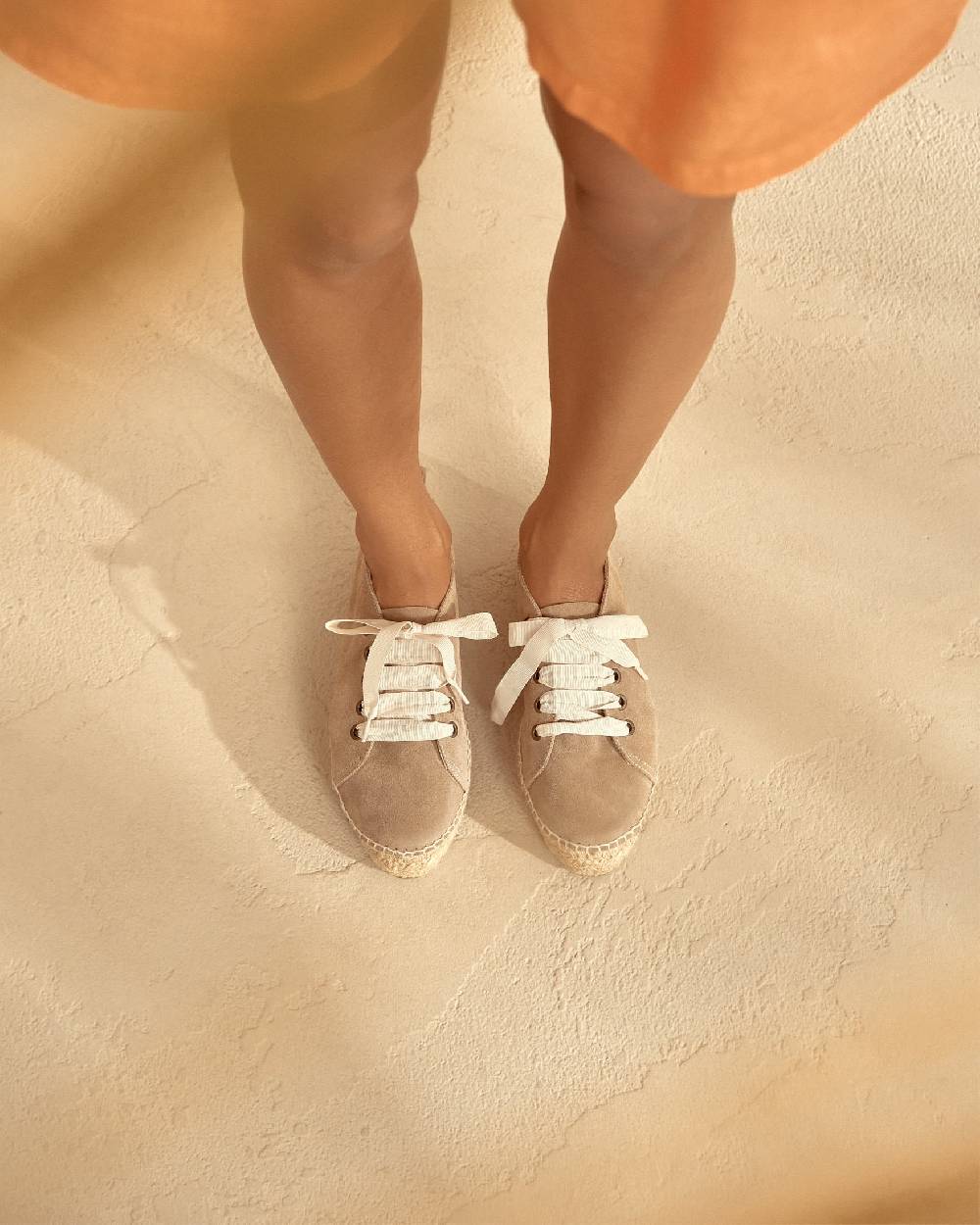 Manebí Espadrillas stringate - Hamptons - Vintage Taupe In Vendita