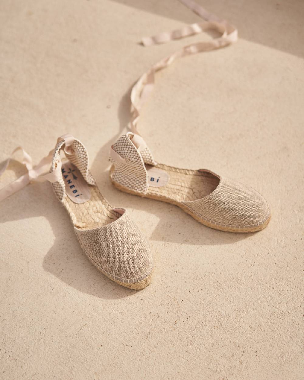 Manebí Organic Hemp Flat Valenciana Espadrilles - La Havana Natural Negozio