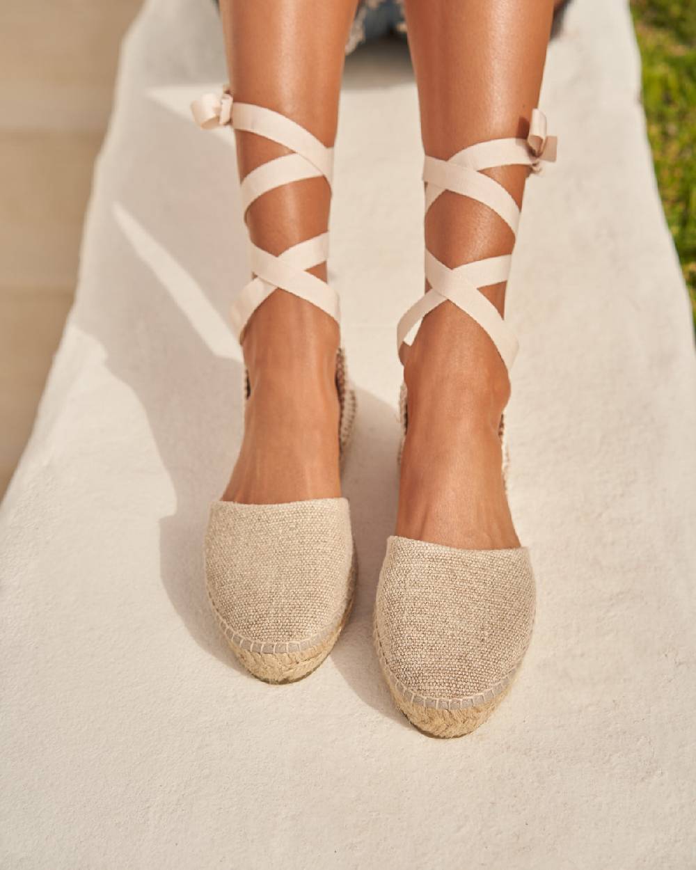 Manebí Organic Hemp Flat Valenciana Espadrilles - La Havana Natural Negozio