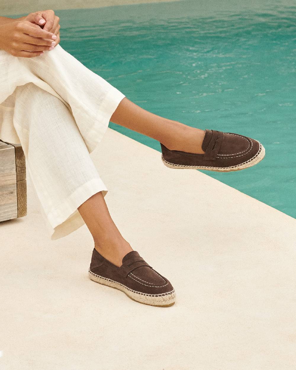 Manebí Suede Loafers Espadrilles - Hamptons Cocoa Nuova