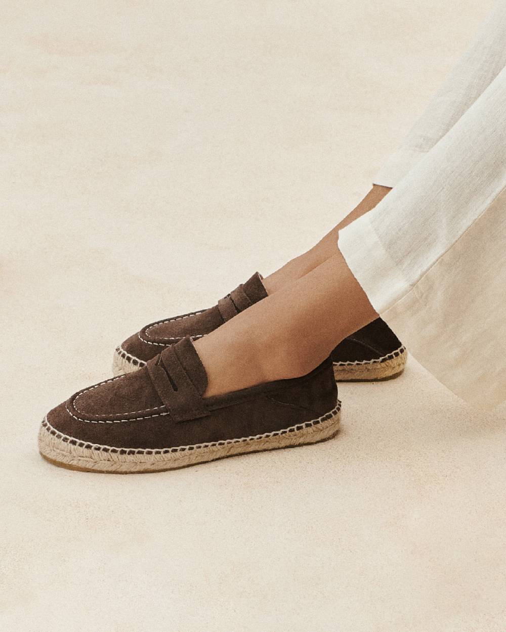 Manebí Suede Loafers Espadrilles - Hamptons Cocoa Nuova