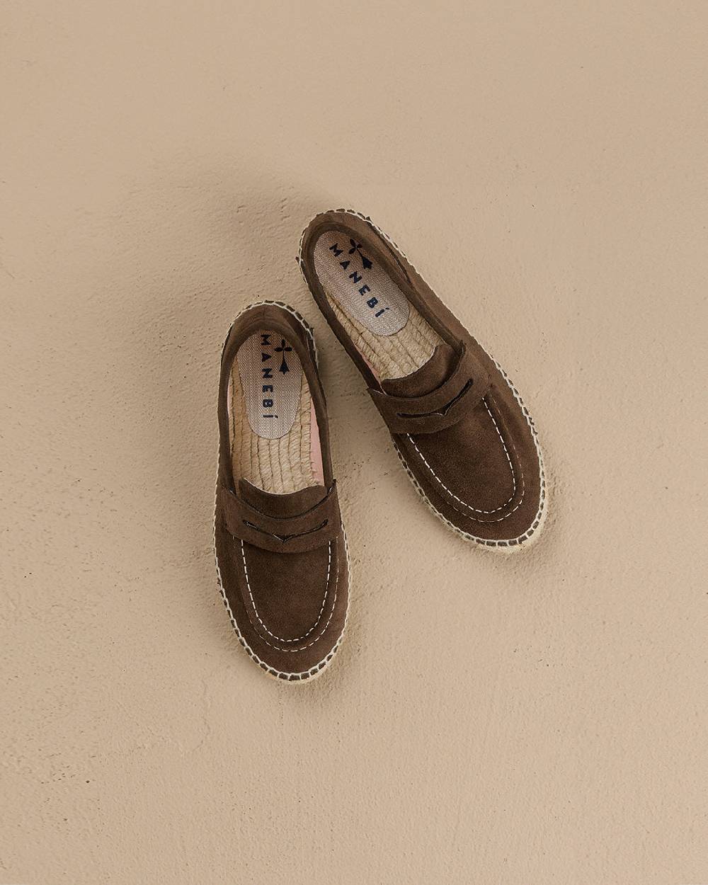 Manebí Suede Loafers Espadrilles - Hamptons Cocoa Nuova
