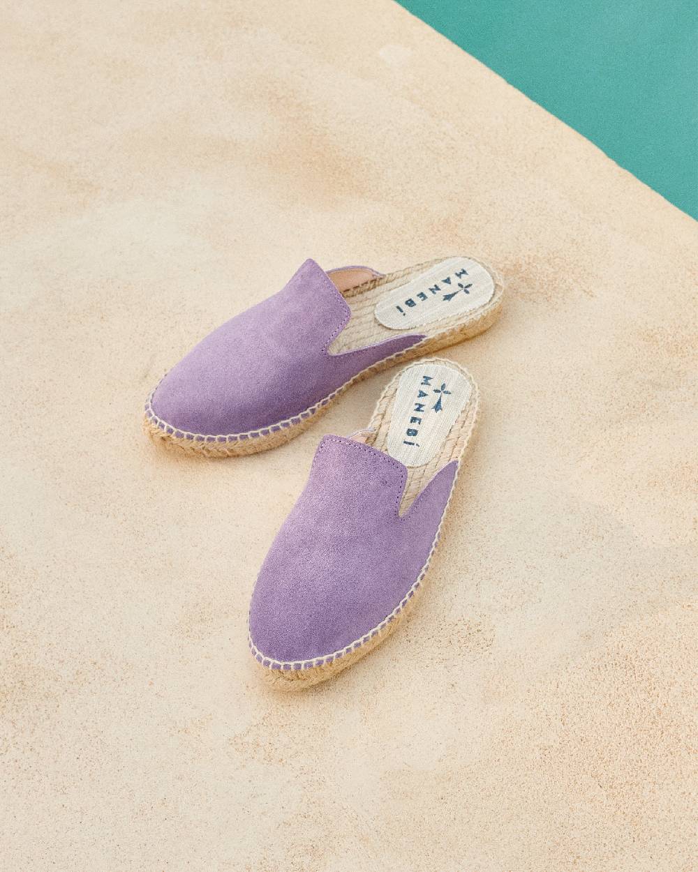 Manebí Suede Mules - Wisteria Lilac Sostegno trimestrale