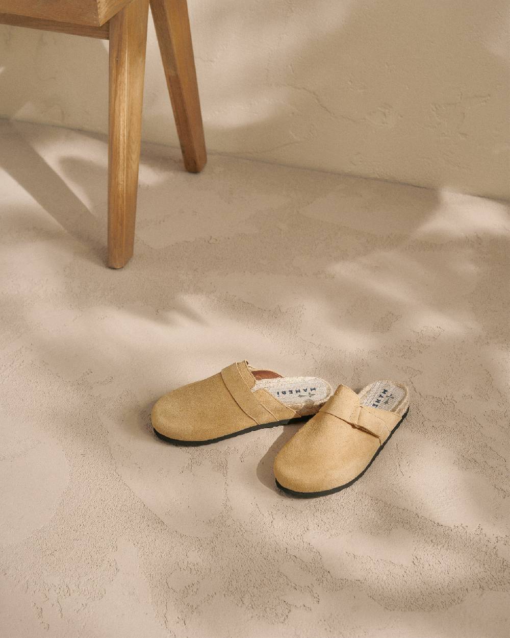 Manebí Suede Clog Mules - Hamptons Inca Cream Shopping Online