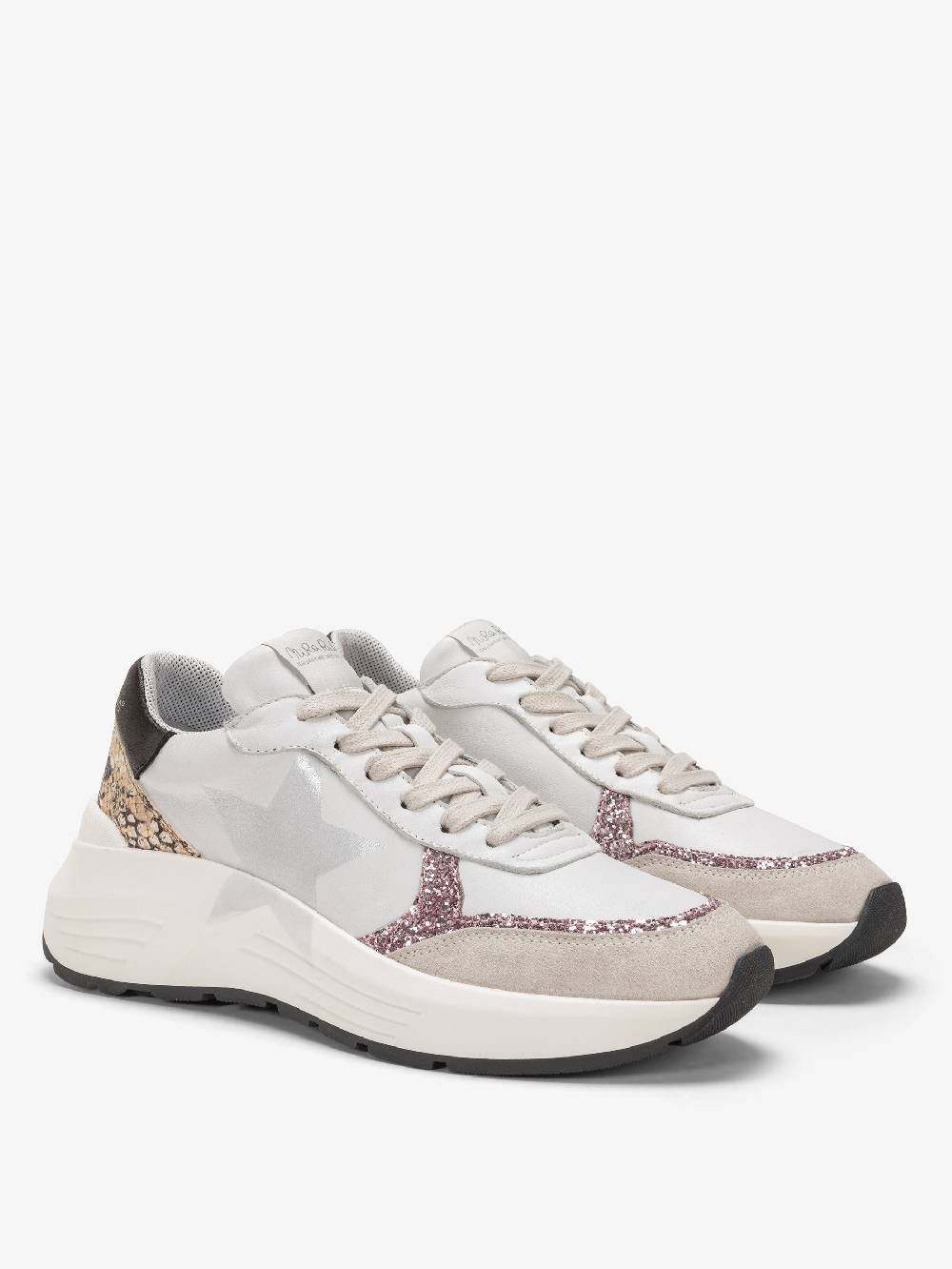 Nira Rubens Chunky Sneakers Stinger Python Rose - Stella Consegna Veloce